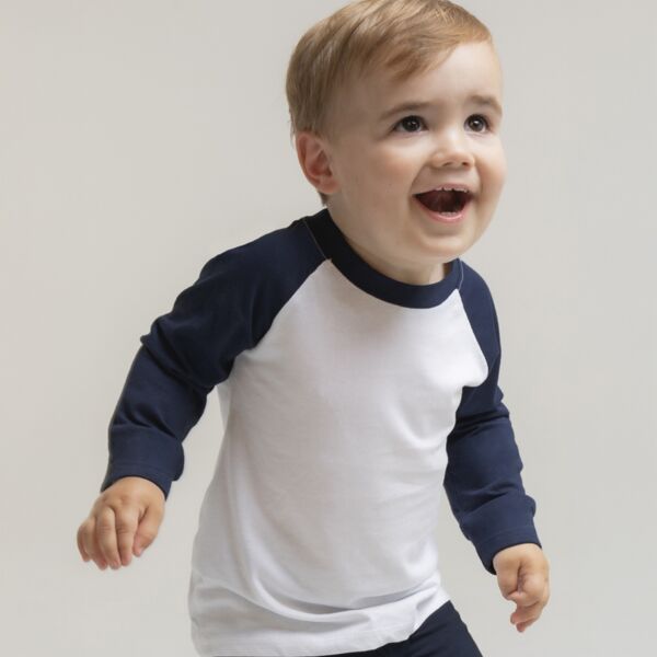 Larkwood Baby/Toddler Long Sleeve Baseball T-Shirt Thumbnail